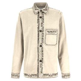 Isabel Marant Sobrecamisa de algodón bordado Blanco