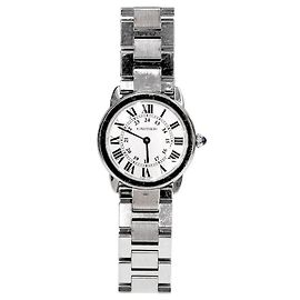 Relógio Longue Solo de Cartier em prata e quartzo Prata