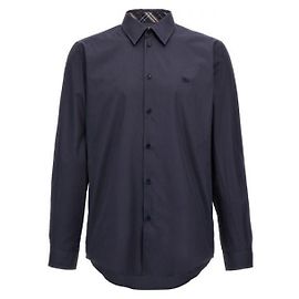 Burberry CAMISA DE ALGODÓN Azul