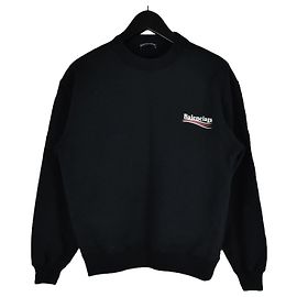 Balenciaga Sweatshirt Political Wave Schwarz