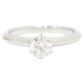 Tiffany & Co Platin-Diamant-Ehering Karat Größe Silber