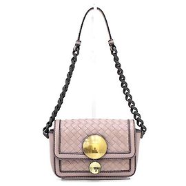 Bottega Veneta Bolsa Tote e Bolsa de Ombro Intrecciato Mini Chain Multicor