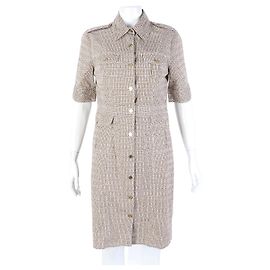 Tory Burch Kurzarmkleid Braun