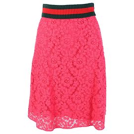 Gucci Spitzenrock Pink