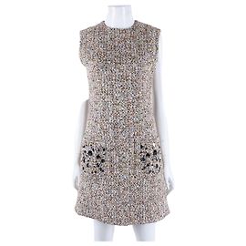 Louis Vuitton Vestido de tweed Multicolor