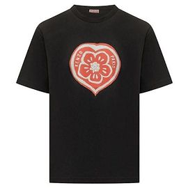 Kenzo Camiseta de algodón Bokeh Heart Negro