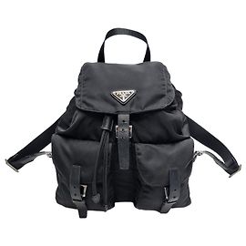 Prada Re-Nylon Saffiano Medium Backpack Black