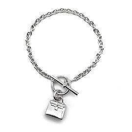 Hermès Pulseira Kelly Amulet em prata Prata