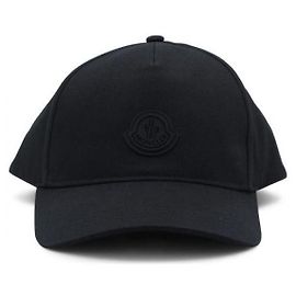 Moncler Logo Embroidered Baseball Cap Black