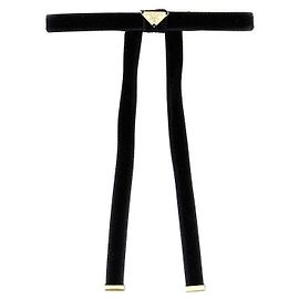 Prada Clip per capelli in velluto Nero