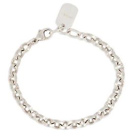 Saint Laurent Bracciale Peak Chain Argento