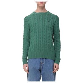 Ralph Lauren Cable Knit with Pony Logo Embroidery Green