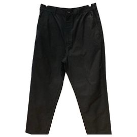 Comme Des Garcons Pantalones holgados de algodón negros Negro