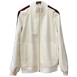 Gucci Three Stripe Lining Jersey Jacket White White