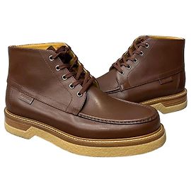 Hermès Denver Leather Ankle Boots Brown Brown