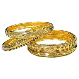 Pulsera Bangle Chanel Gold Vintage Dorado