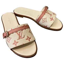 Louis Vuitton Monogram Sandal Slide Mule Pink Pink