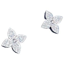 Louis Vuitton Set di orecchini Idylle Blossom in diamante e oro bianco Bianco