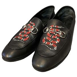 Gucci Mocassin serpent noir Noir