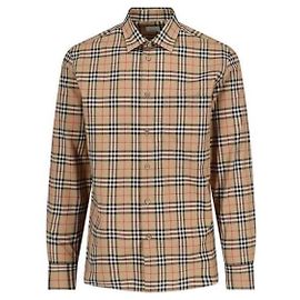 Burberry Camisa de algodón a cuadros Multicolor