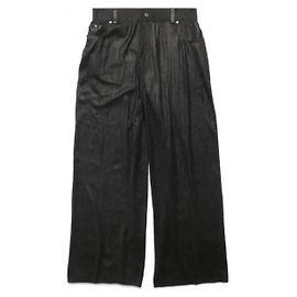Balenciaga Baumwollhose mit hoher Taille Schwarz