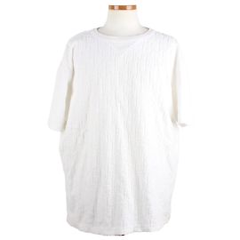Dior Oblique Terry Baumwolle Kurzarm T-Shirt Weiß XL Weiß