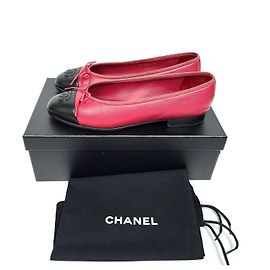 Chanel Ballerinas aus Lammleder Rot