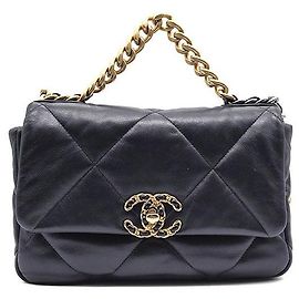 Chanel Bolsa de aba pequena Azul