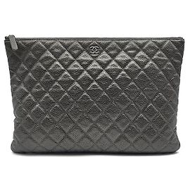 Chanel Clutch Caviar Large Marrom