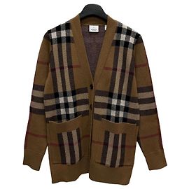 Burberry Cardigan de jacquard de lã e cashmere xadrez Multicor