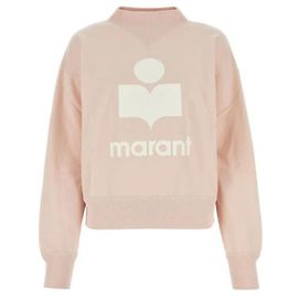 Isabel Marant Sweatshirt MOBY Velvet Logo Pale Rose PREU Rose