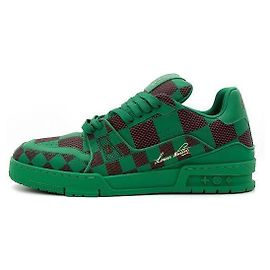 Louis Vuitton Baskets LV Trainer Pharrell Damier Pop pour homme Vert Vert