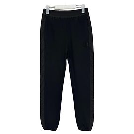 Pantaloni della tuta in pile con dettaglio logo Moncler Argento