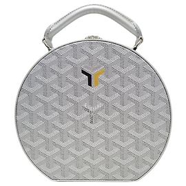 Goyard Borsa a tracolla Alto Box Trunk Argento Speciale Argento