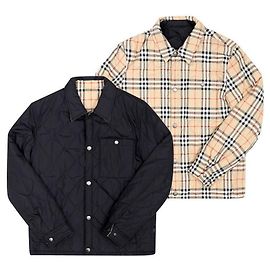 Burberry Reversible Herrenjacke mit Diamantsteppung Schwarz