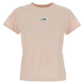 Maison Martin Margiela Numeric Baumwoll-T-Shirt Pink