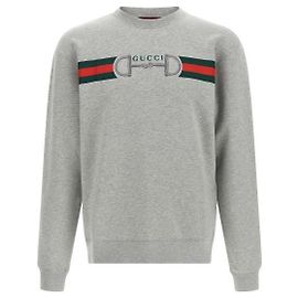 Gucci Sudadera de jersey de algodón estampado Castaño