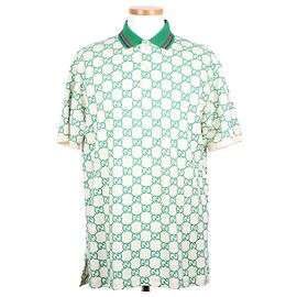 Gucci Polo-Shirt mit besticktem Logo Grün