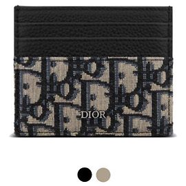 Dior Tarjetero Oblique Negro