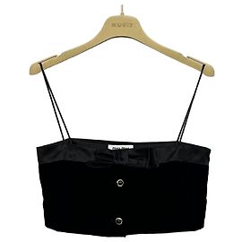 Miu Miu Velvet Top Silber