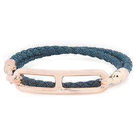 Hermès Pulsera Double Tour Lollis para Mujer Denim Multicolor