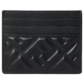 Fendi Baguette Card Case Black