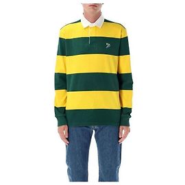 Ralph Lauren Gestreiftes Rugby-Polohemd Grün