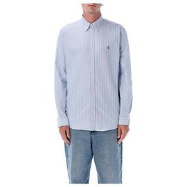 Ralph Lauren Camicia Oxford con logo Pony ricamato Blu