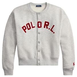 Ralph Lauren Logo Fleece-Sweatshirt Braun