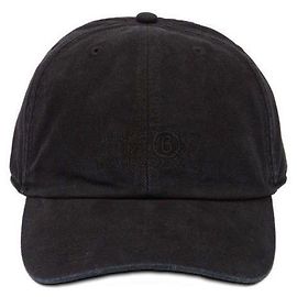 Maison Martin Margiela Boné de lona de algodão Preto