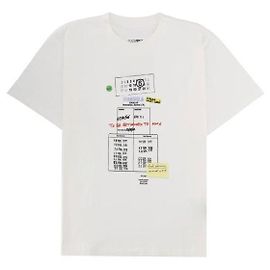 Maison Martin Margiela T-Shirt Library Stamp Weiß
