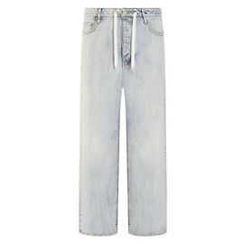 Balenciaga Oversized Baggy Denim Pants Silvery