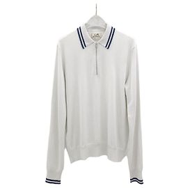 Hermès Cashmere Half-Zip Knit Silvery