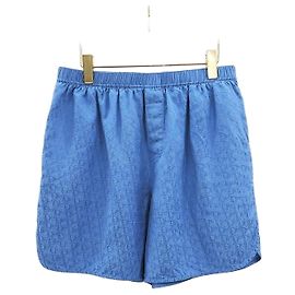 Dior Shorts de jacquard de seda Oblique Azul